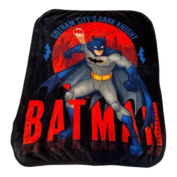 Batman Fleece Throw Blanket 36x46 - Picture 1 of 6